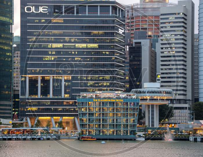 View Of Fullerton Hotel  At Marina Bay, Singapore