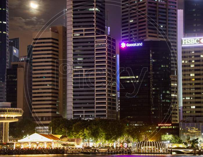 International Banks  Corporate Buildings At Marina Bay Sands , Singapore