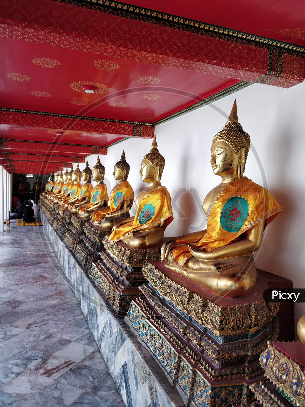 Buddha statues in a temple