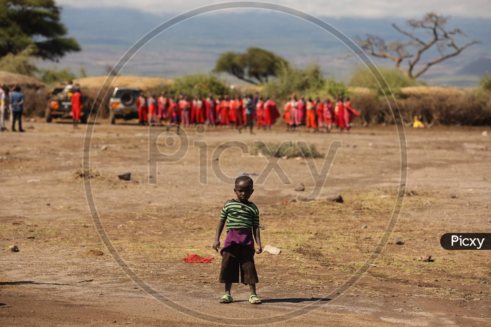 Image of Maasai Tribal Children In Tribal Villages Of Masai Mara ...