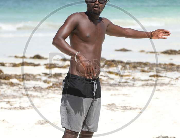 A Kenya Man At a Beach