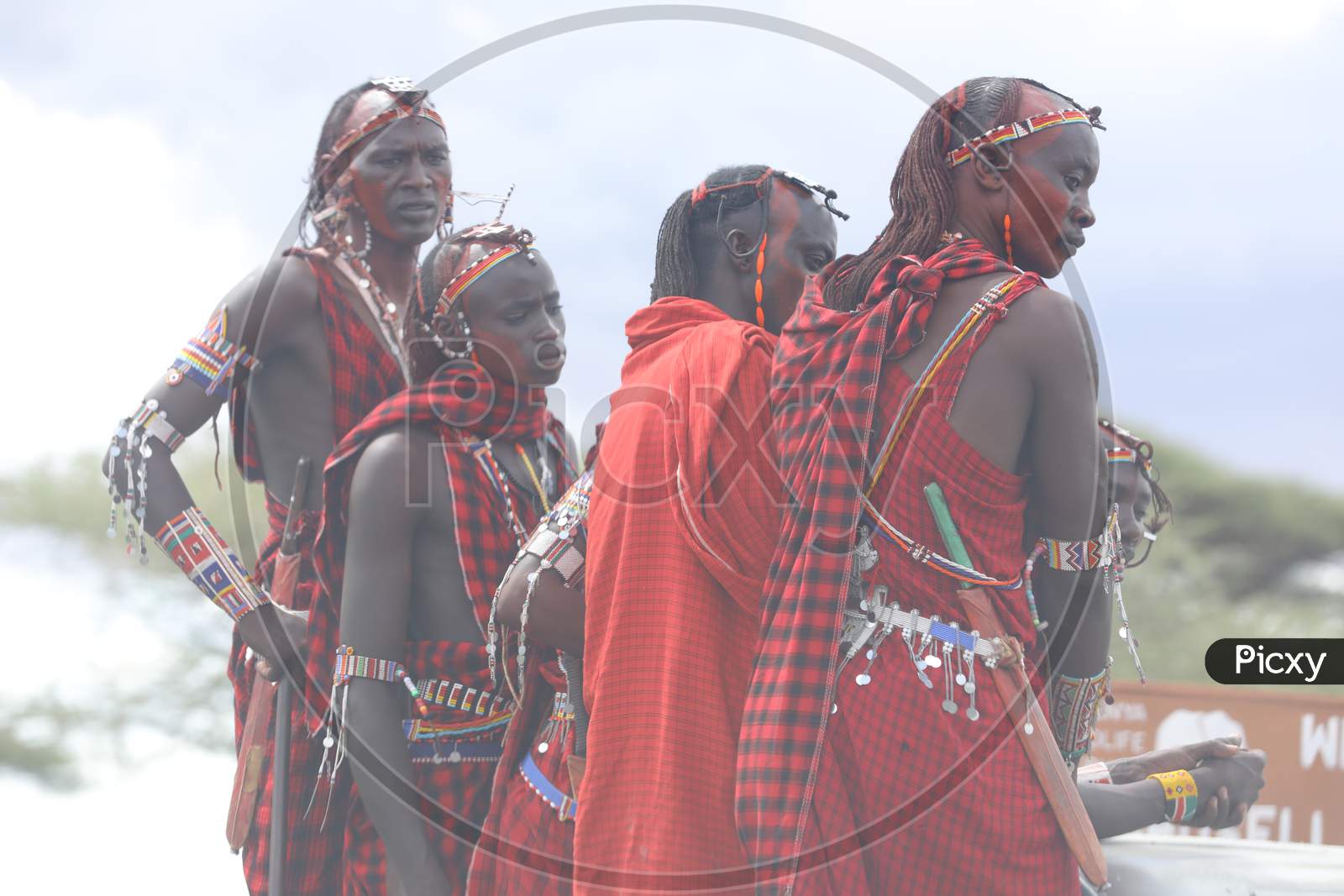 Group of Rural men of Kenya