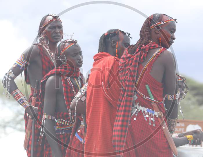 Group of Rural men of Kenya