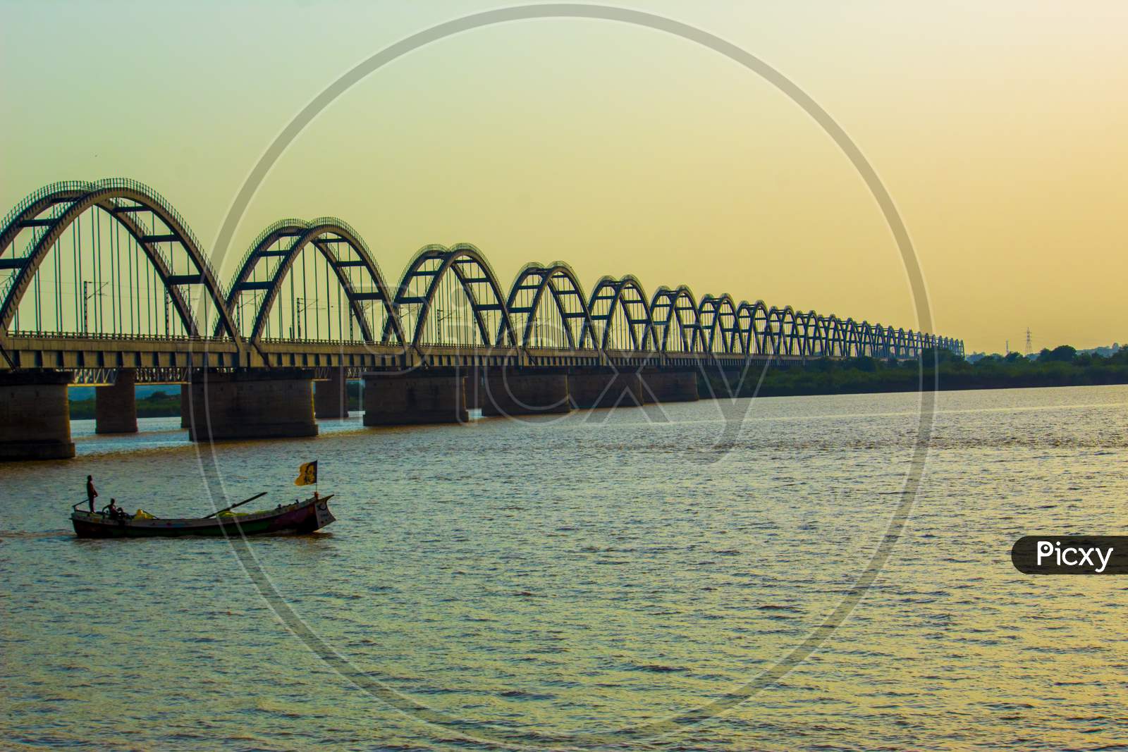 Rajahmundry Arch Bridge  Over Godavari River