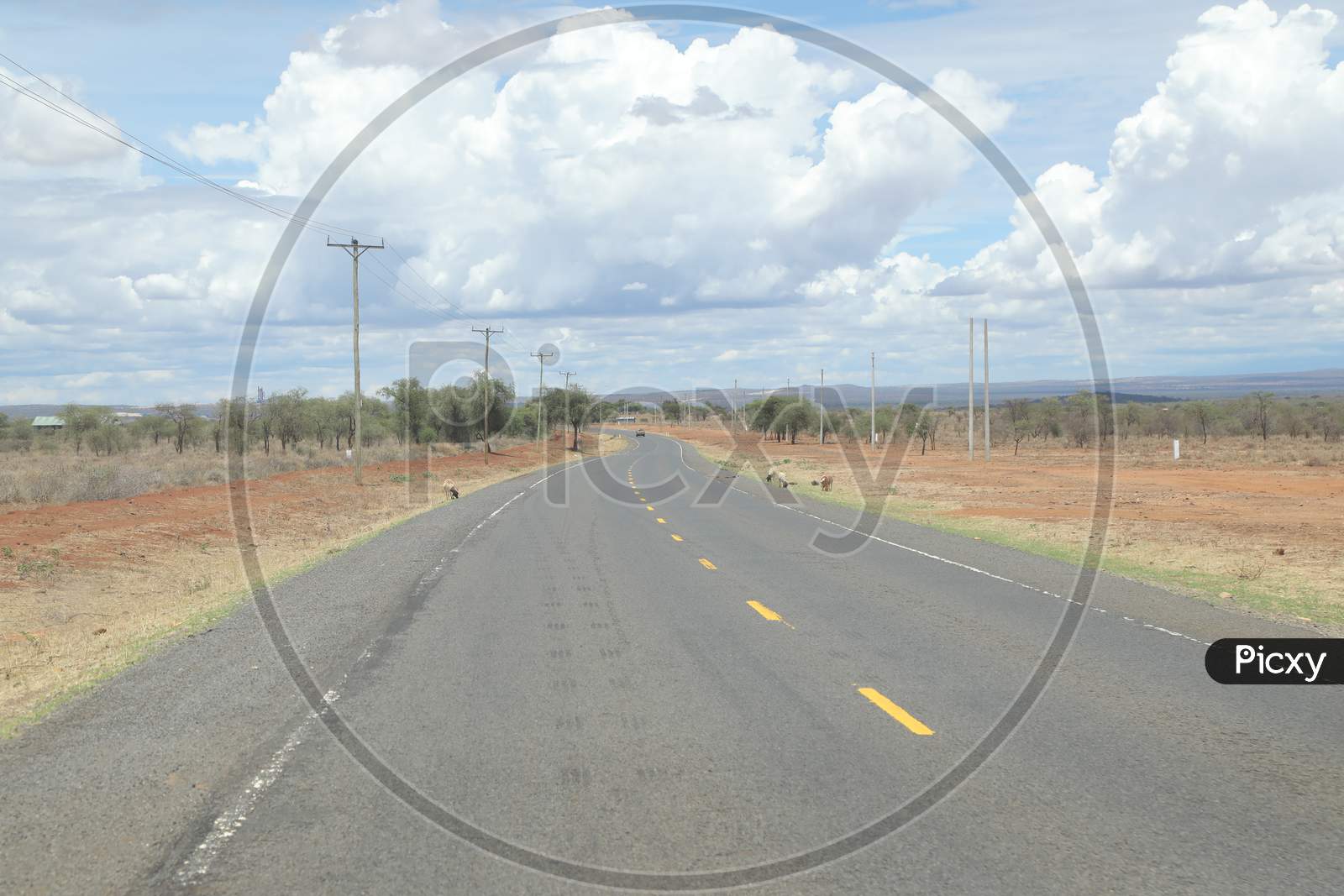 An Empty roadway in Kenya