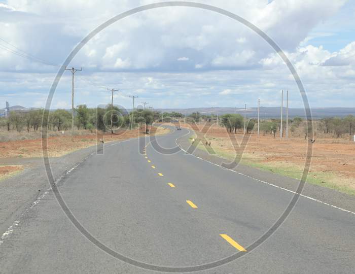 A Empty Highway in Kenya