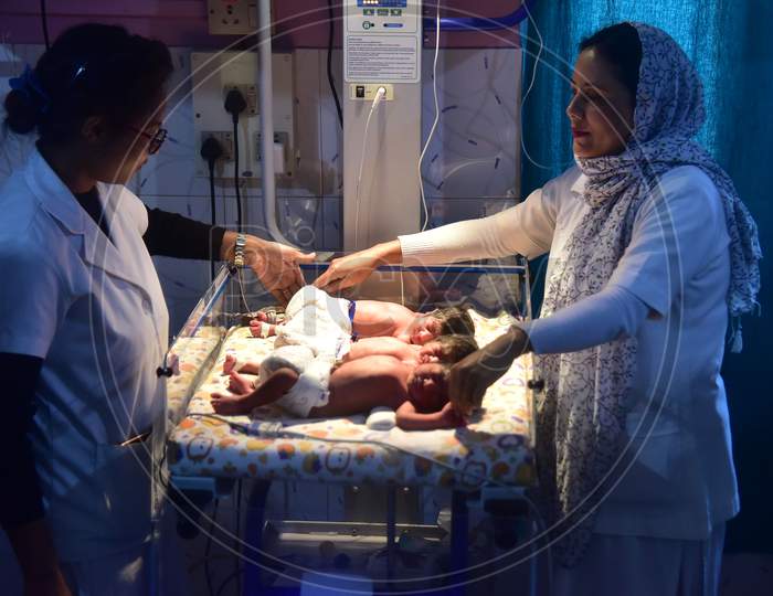 Women give birth 3 newborn in Assam