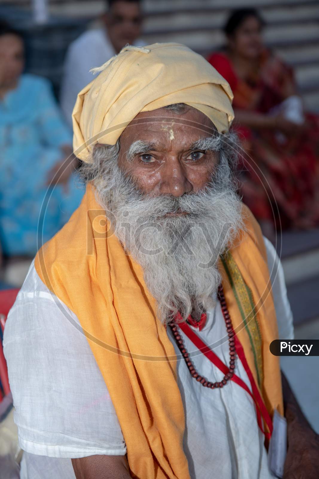 Indian Hindu Baba Or Sadhu In Rishikesh