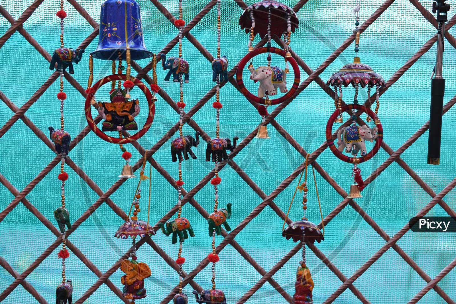 Wall hangers Selling At a Road Side Stall