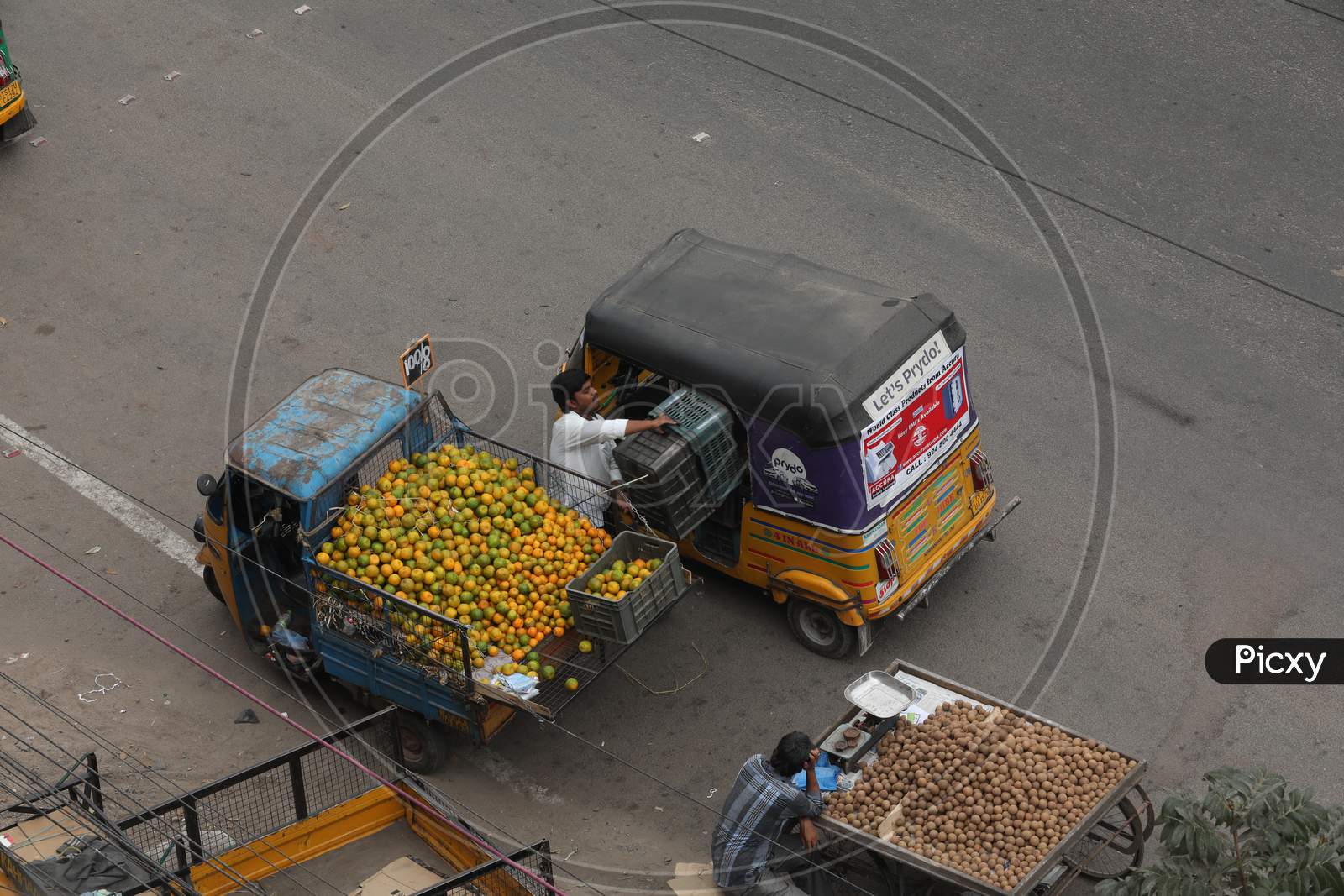 Fruit Vendors At a Road Side