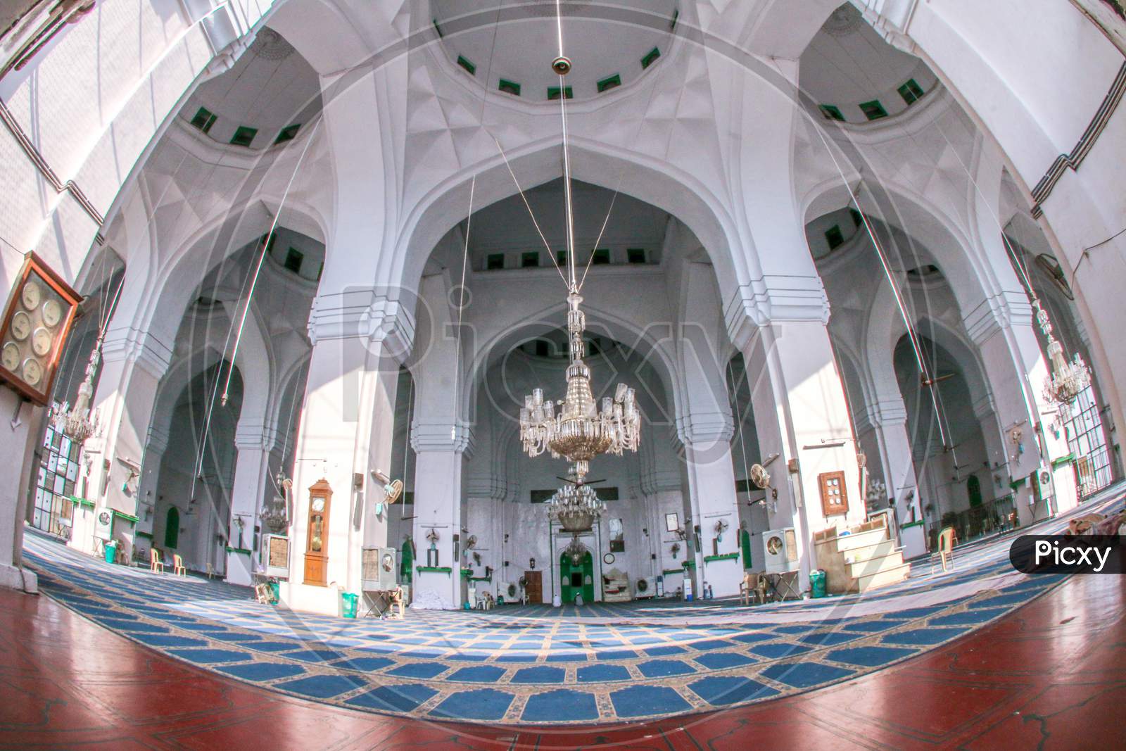 Interior Of Jama Masjid In Hyderabad