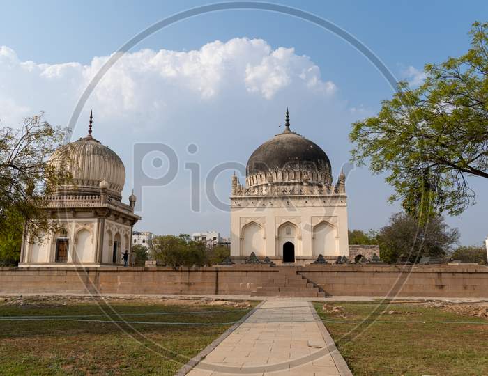 sultan quli qutb shah's tomb at Qutb Shahi Heritage Park Hyderabad