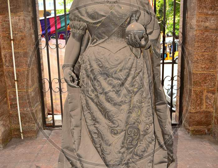 Queen Victoria Statue At An European Cemetery , Visakhapatnam