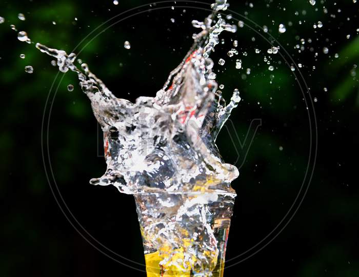 Still Life Photography With Liquid Splash From a Glass