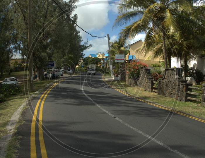 Road With Asphalt Road Lines