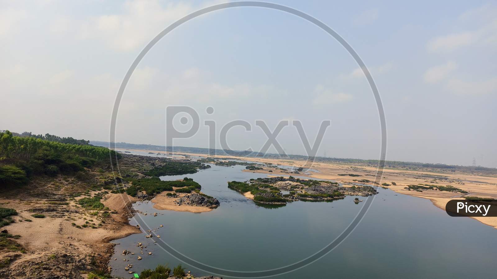 River Godavari at Badrachalam Telangana India