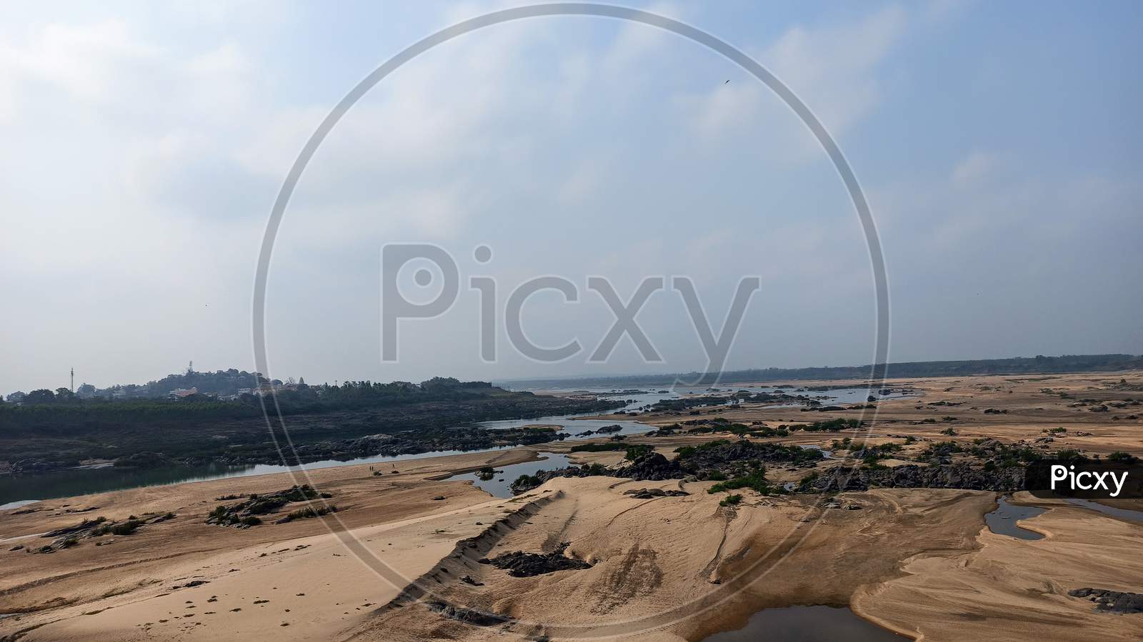 Sand in Godavari River Badrachalam Telangana India