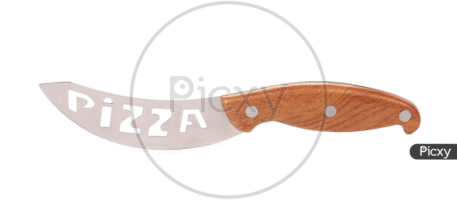 Knife For Cutting Pizza. Isolated On A White Background.