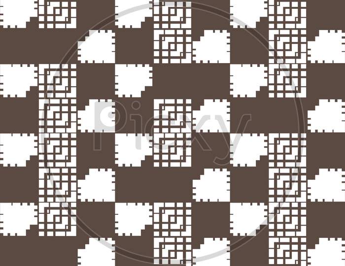 geometric pattern background, texture background for business brochure cover design.vector design with color,colored background with block design,brown and white color