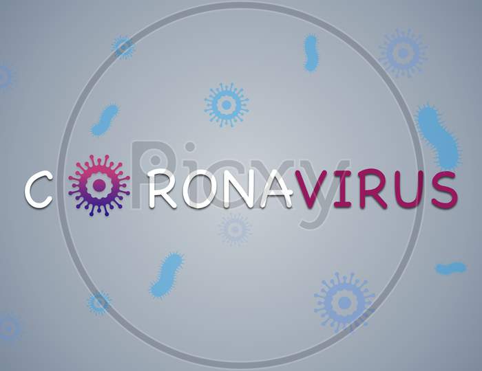 Coronavirus Banner For Awareness & Alert Against Disease Spread, Symptoms Or Precautions.
