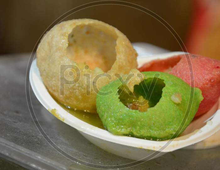 Food Stalls With Indian Food Items at a Wedding Feast