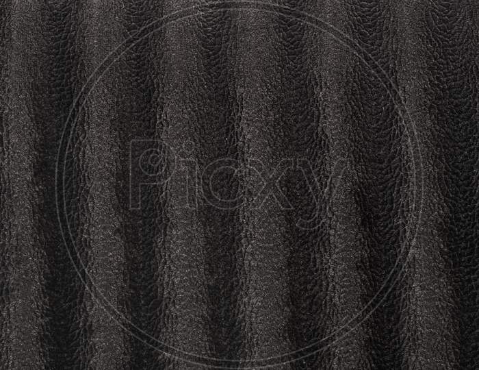 Highly Detailed Texture Of Black Velour Cloth With Animal Skin Patterns