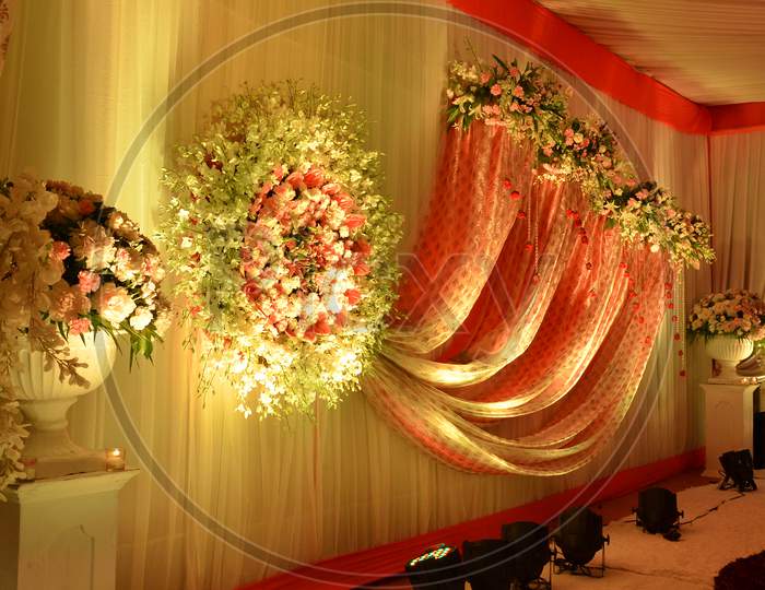 Beautiful Decoration Of Lighting In A Party