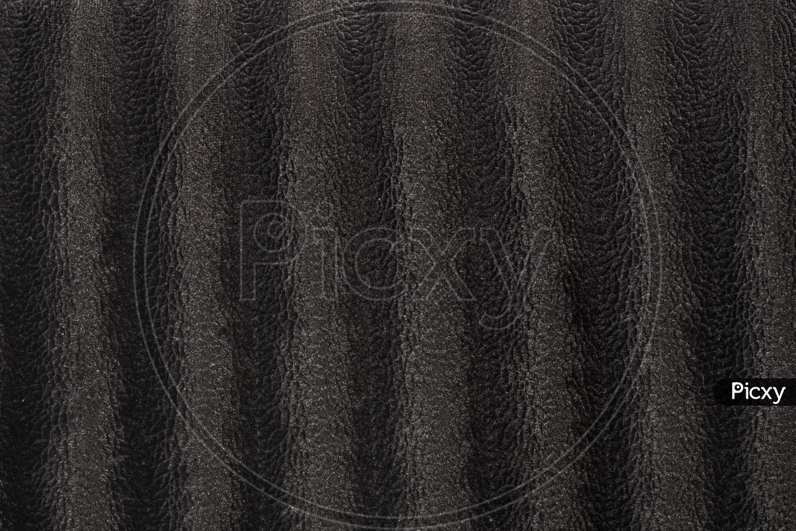 Highly Detailed Texture Of Black Velour Cloth With Animal Skin Patterns