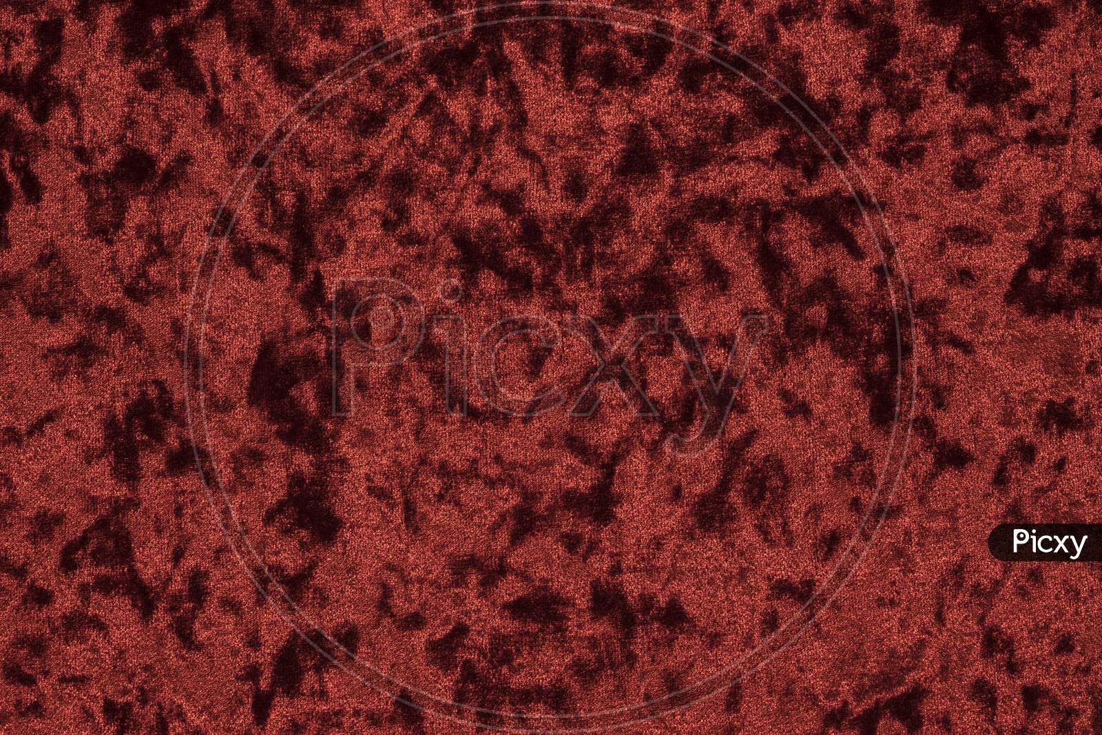 Highly Detailed Texture Of Red Velour Cloth.