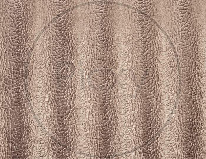 Highly Detailed Texture Of Beige Velvet Cloth With Snakeskin Patterns.