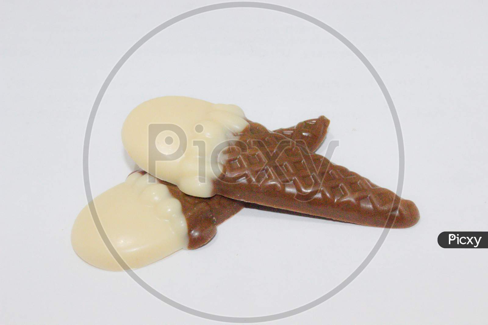 A picture of cone chocolate