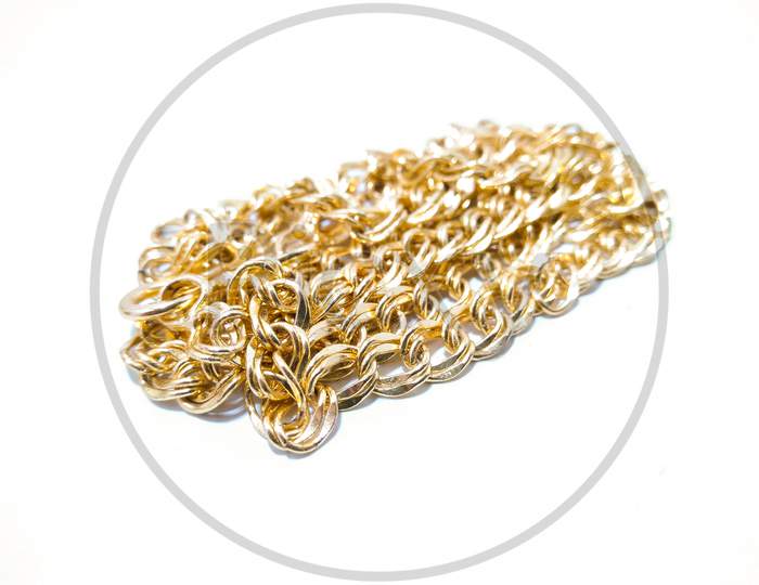 A picture of gold jewellery