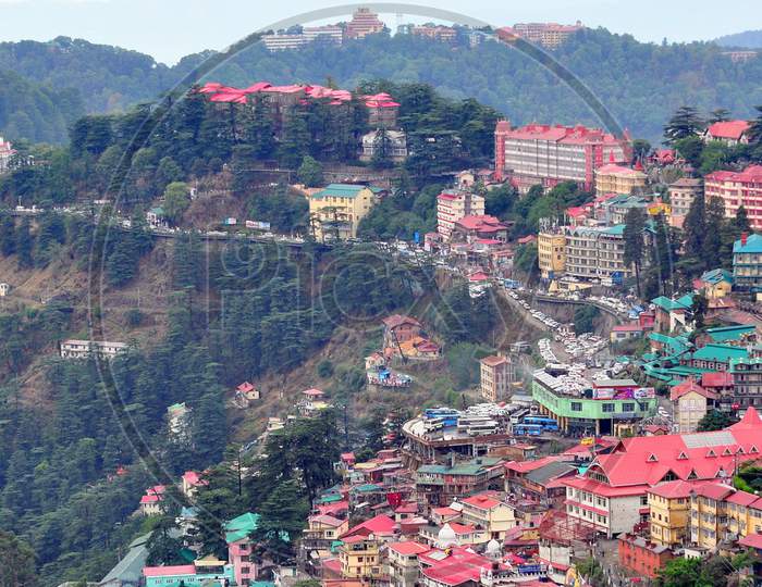 A beautiful ever view of city in hills.