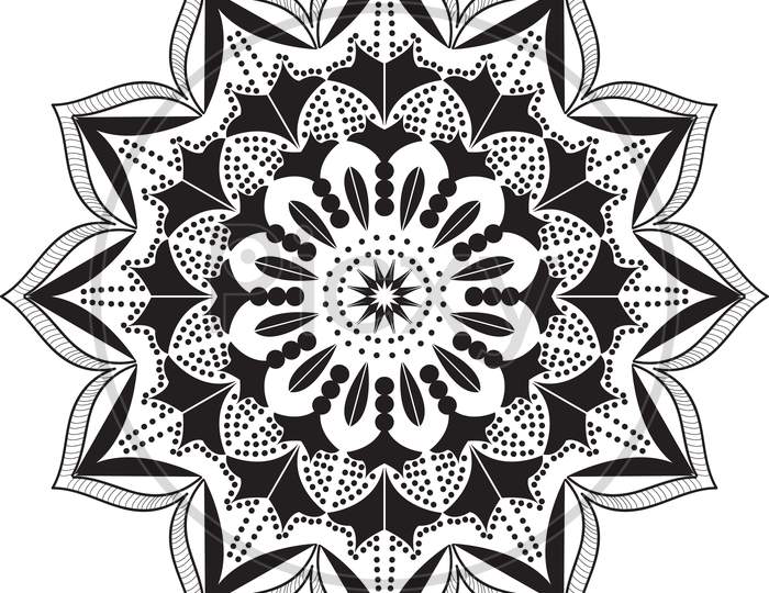 Mandalas for coloring book. Decorative round ornaments. Unusual flower shape. Oriental vector, Anti-stress therapy patterns. Weave design elements. Yoga logos Vector