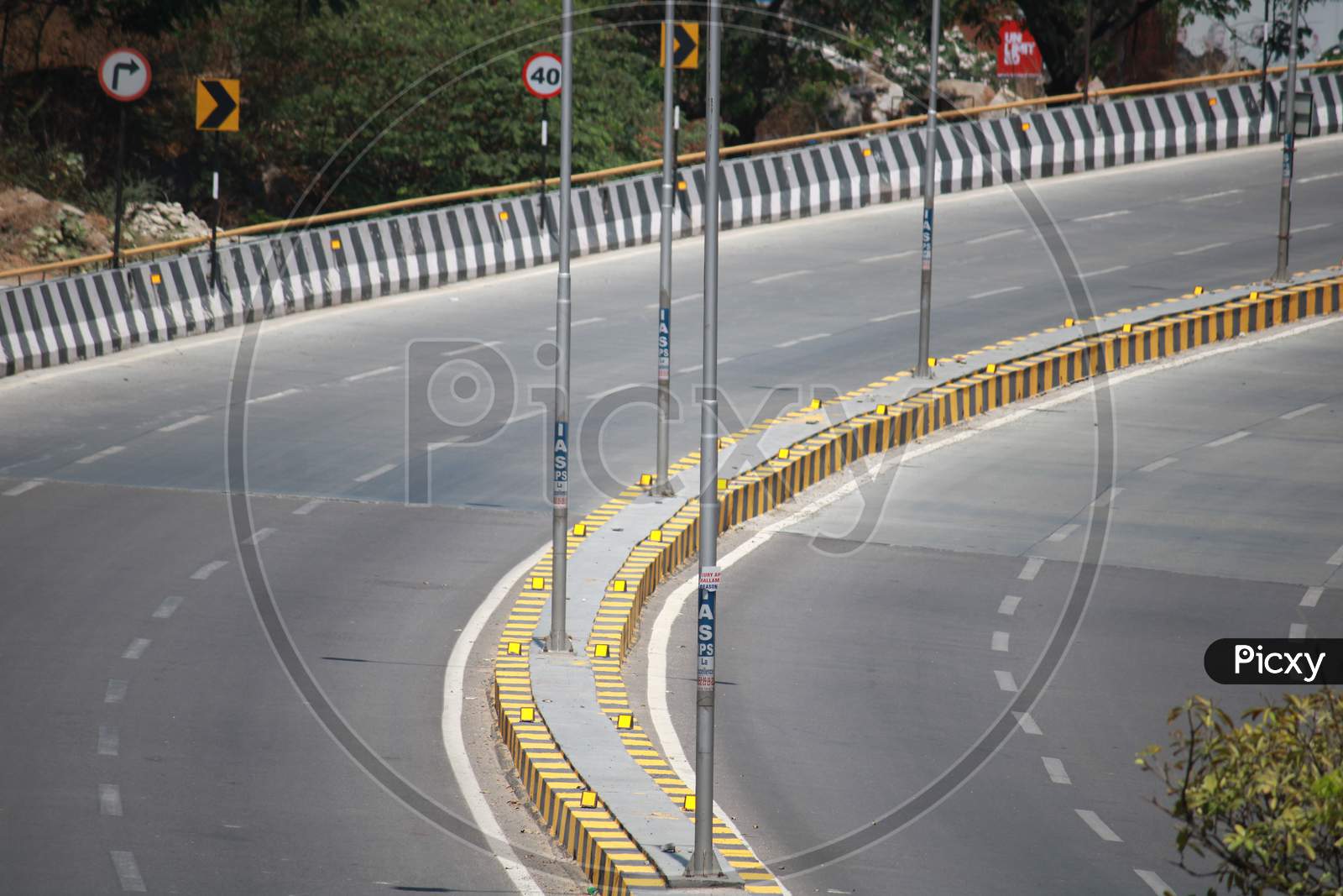 Empty Roads in Hyderabad