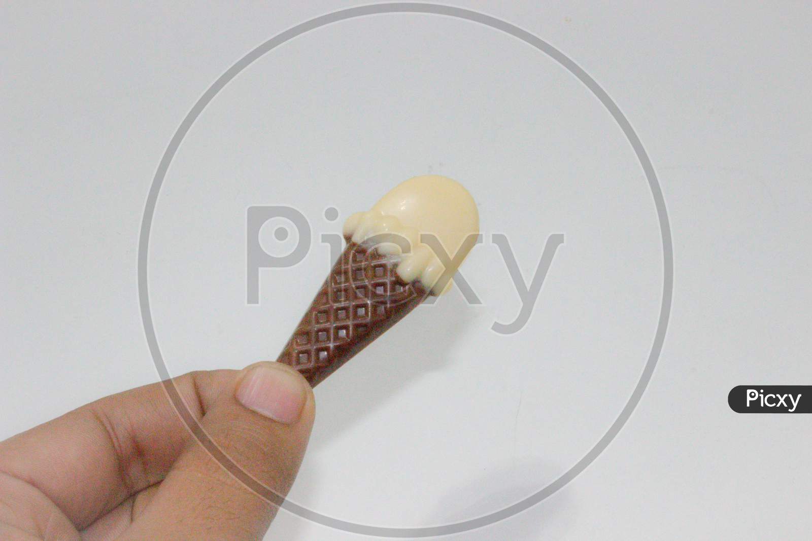 A picture of cone chocolate