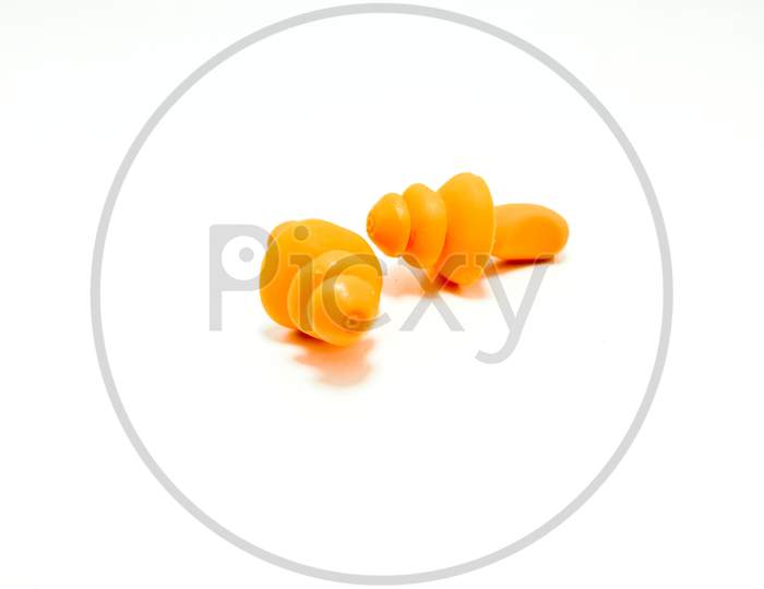 Orange Color Ear Buds