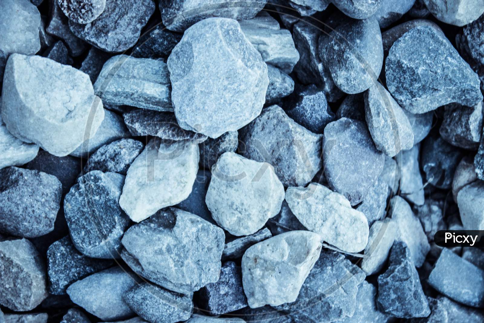 Stones Pile Closeup Forming a Background
