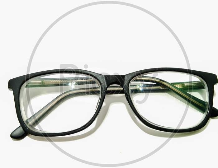 Eye Glasses Or Spects Over an Isolated White Background