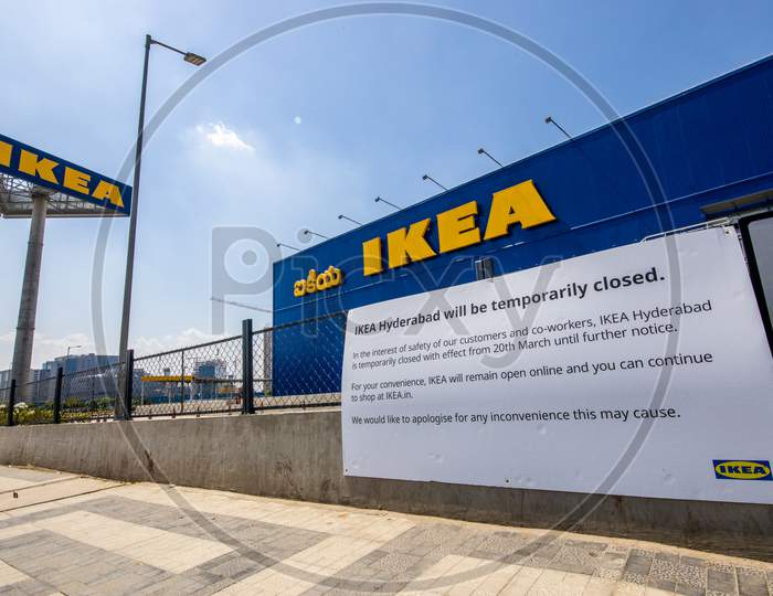 Janata Curfew, Deserted Roads At IKEA   in Hyderabad  As Indian Prime Minister Narendra Modi Called For a 14 Hour Janta  Curfew Or Self-imposed  Quarantine To Break The  Highly Contagious  COVID 19 Or Corona Virus Spread