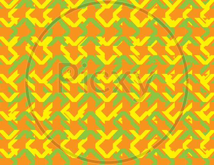 geometric pattern in yellow and green color