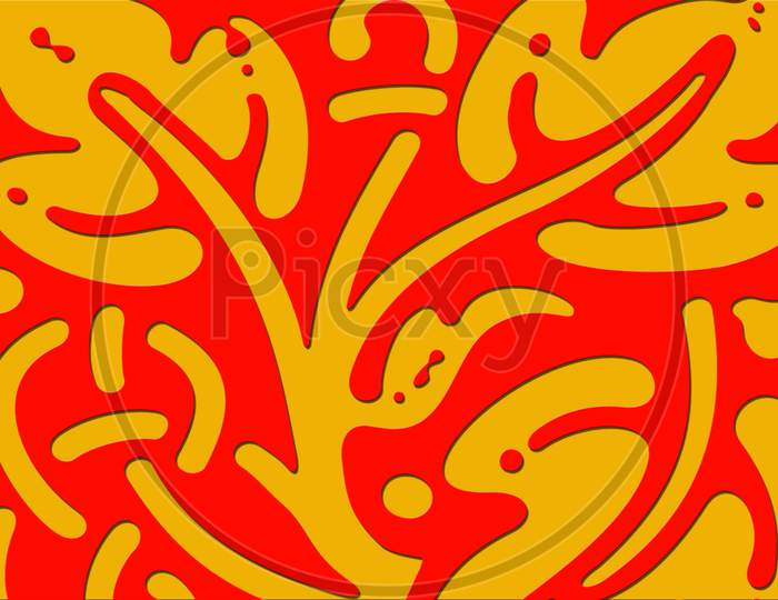 texture background in yellow and red color with design