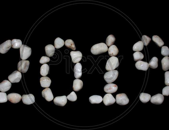 rock pebbles letter alphabet