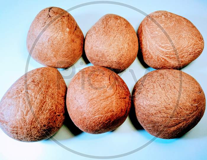 A picture of coconuts