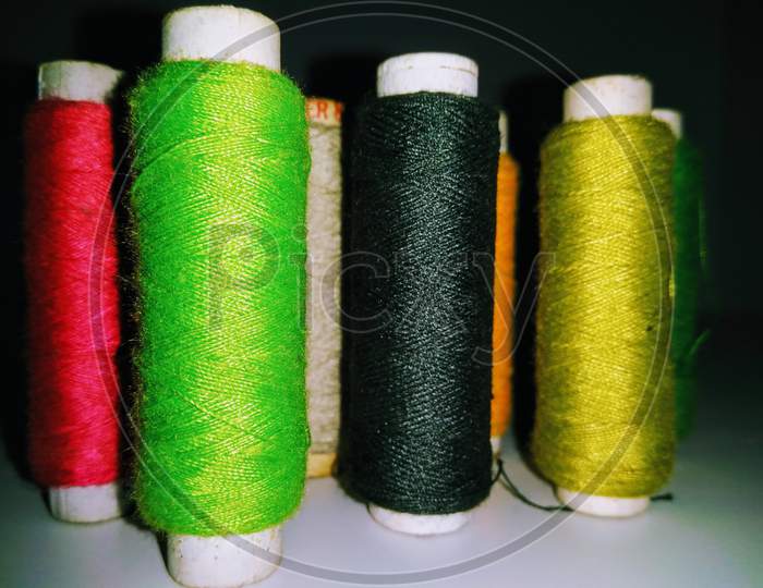Colourful Thread Rolls