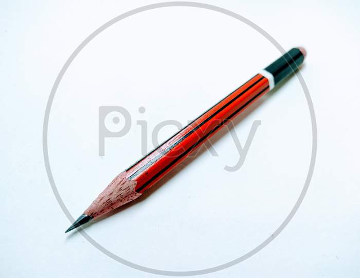 Pencil Over an isolated White Background
