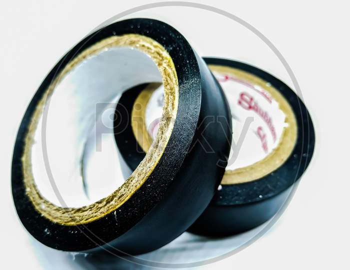 Electrical Tape Over an isolated White Background