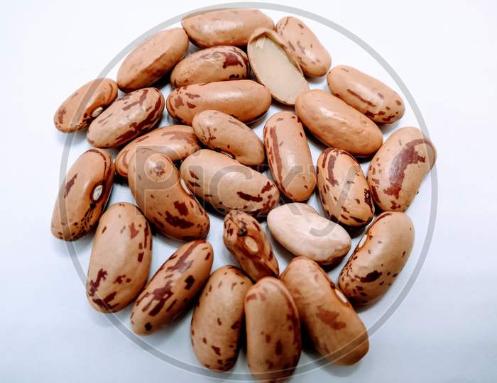 Kidney Beans Over an Isolated White Background