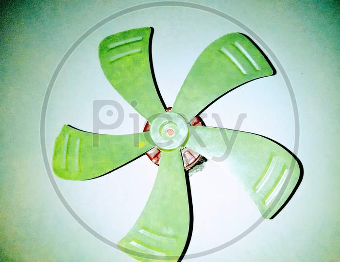 Portable Fan on White Background
