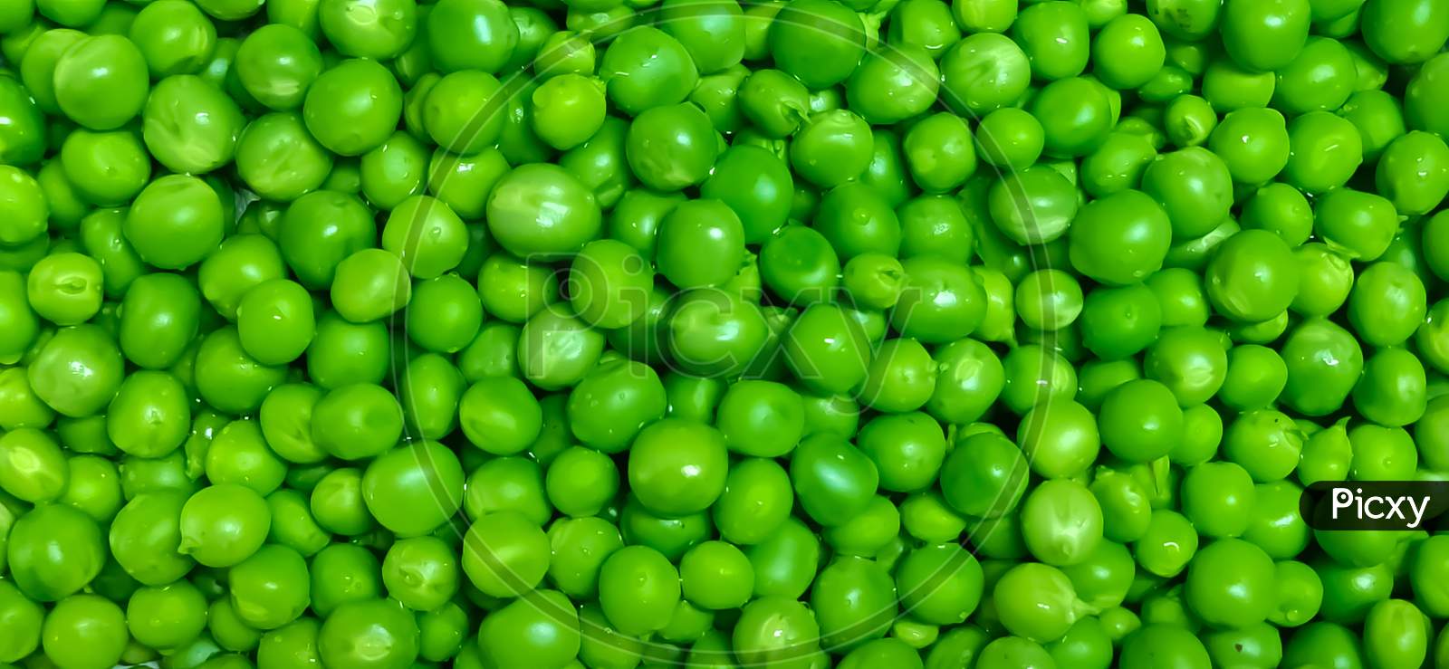 Photo of green mutter seeds